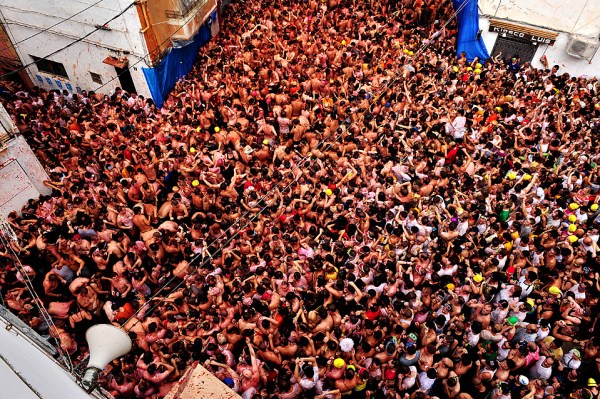 The World's Biggest Tomato Fight At Tomatina Festival