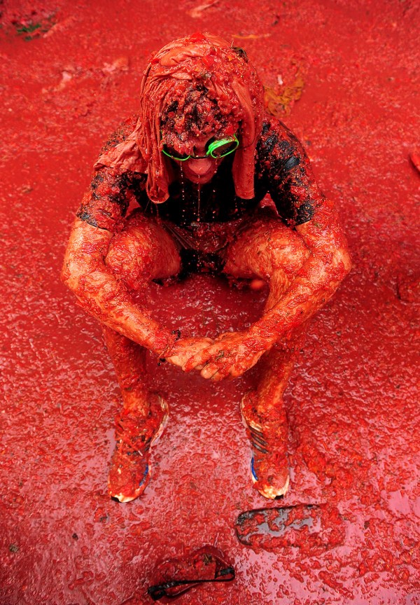 The World's Biggest Tomato Fight At Tomatina Festival