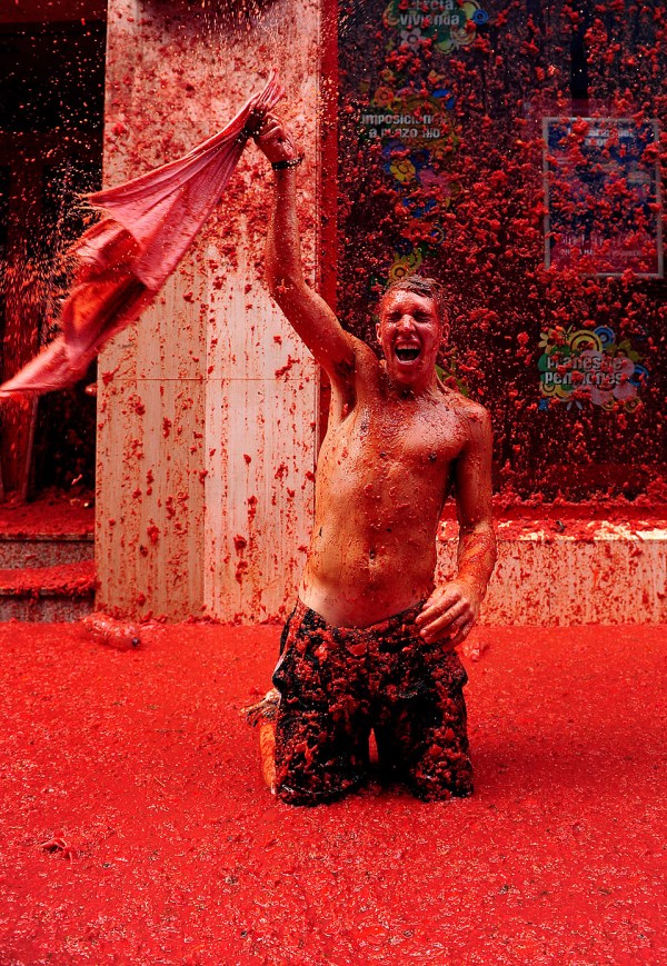 The World's Biggest Tomato Fight At Tomatina Festival